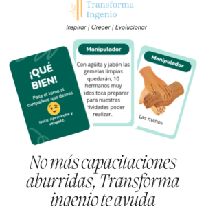 Tarjetas de apoyo a la capacitación Manipulación Higiénica de Alimentos